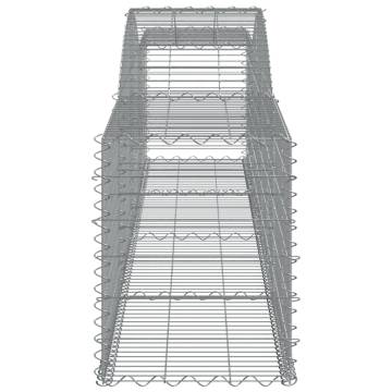 Arched Gabion Basket 400x50x60/80 cm - Galvanised Iron