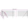 Wire Mesh Fence Anthracite 1x10 m | Galvanised Steel Fence