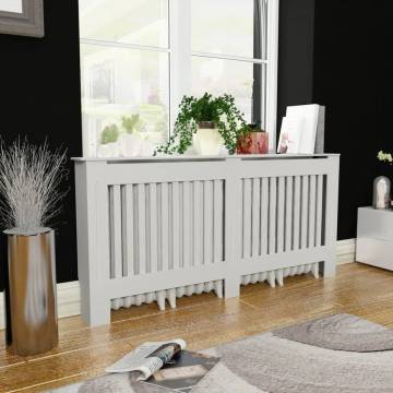 Stylish White MDF Radiator Cover - 172 cm