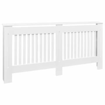 Stylish White MDF Radiator Cover - 172 cm