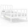 White Solid Wood Pine Bed Frame 90x200 cm | HipoMarket