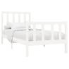 White Solid Wood Pine Bed Frame 90x200 cm | HipoMarket