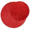 Rug OVIEDO Short Pile Red Ø 100 cm - Cozy & Stylish Decor