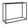 Stylish Black Console Table - 100x35x75 cm Tempered Glass