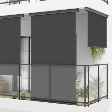 Balcony Side Awning 175x250 cm Black - Privacy & Style