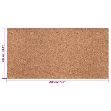 Cork Roll 100x200 cm - Durable Insulation & Sound Dampening