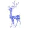 Blue Acrylic Reindeer Christmas Decorations - 3 pcs, 120 cm