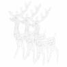 Blue Acrylic Reindeer Christmas Decorations - 3 pcs, 120 cm