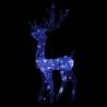 Blue Acrylic Reindeer Christmas Decorations - 3 pcs, 120 cm