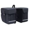 Double Bicycle Bag for Pannier Rack - Waterproof 35L Black