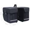 Double Bicycle Bag for Pannier Rack - Waterproof 35L Black