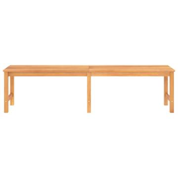 Garden Bench 180 cm Solid Teak Wood - Durable & Stylish