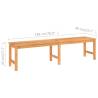 Garden Bench 180 cm Solid Teak Wood - Durable & Stylish