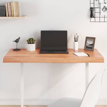 Light Brown Solid Oak Table Top - 100x40 cm | HipoMarket