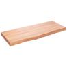 Light Brown Solid Oak Table Top - 100x40 cm | HipoMarket