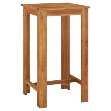 Garden Bar Table - Solid Acacia Wood 60x60x105 cm