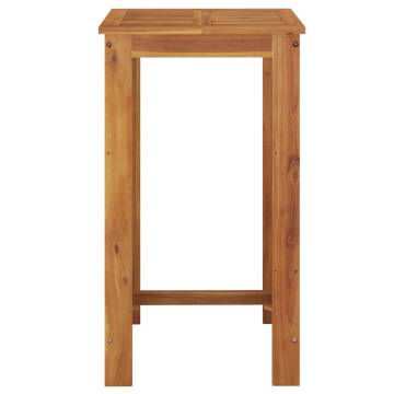 Garden Bar Table - Solid Acacia Wood 60x60x105 cm