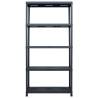 Storage Shelf Racks 2 pcs Black - 260 kg | Hipomarket