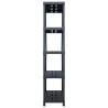 Storage Shelf Racks 2 pcs Black - 260 kg | Hipomarket