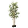 Artificial Bamboo Tree 552 Leaves 120 cm Green Size 30 x 14 x 120 cm Quantity in Package 1 