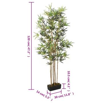 Artificial Bamboo Tree - 120 cm Green | Hipomarket UK