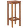 Rustic Bar Stools Set of 8 - Solid Acacia Wood | Hipo Market