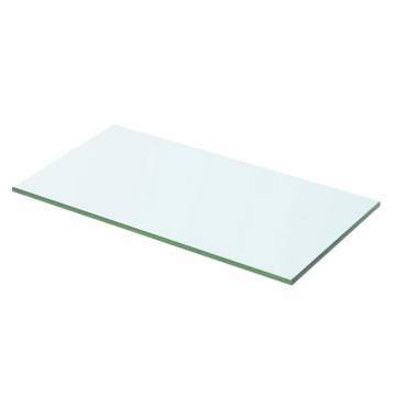 Clear Glass Panel Shelves (2 pcs) – 50x20 cm | HipoMarket