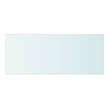 Clear Glass Panel Shelves (2 pcs) – 50x20 cm | HipoMarket