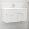 Sink Cabinet White 90x38.5x46 cm Engineered Wood Colour white Size 90 x 38.5 x 46 cm Number of 1 Number of Pieces 