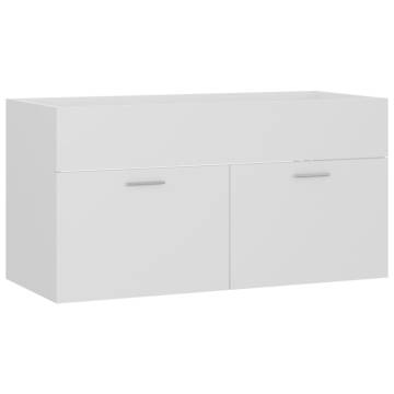 Sink Cabinet White 90x38.5 cm | Stylish Bathroom Storage