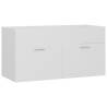 Sink Cabinet White 90x38.5 cm | Stylish Bathroom Storage