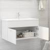 Sink Cabinet White 90x38.5 cm | Stylish Bathroom Storage