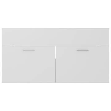 Sink Cabinet White 90x38.5 cm | Stylish Bathroom Storage