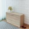 Shoe Storage Bench Oak 80x24x45 cm - Stylish & Practical