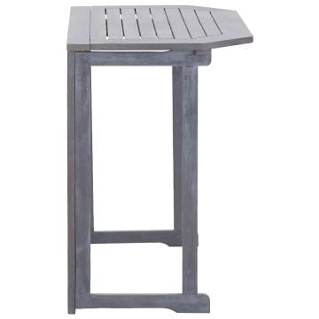 Folding Balcony Table - Solid Acacia Wood - 90x50x74 cm