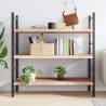 Wall Shelf 120x50 cm - Untreated Solid Oak | HipoMarket