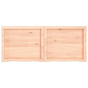 Wall Shelf 120x50 cm - Untreated Solid Oak | HipoMarket