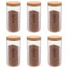 Storage Glass Jars with Cork Lid 6 pcs 1400 ml Colour transparent Quantity in Package 6 Capacity 1400 