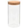 Storage Glass Jars with Cork Lid - 6 pcs 1400 ml