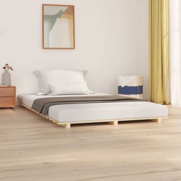 Solid Wood Pine Bed Frame 120x200 cm - Durable & Stylish