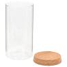 Storage Glass Jars with Cork Lid - 6 pcs 1400 ml