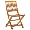 Folding Outdoor Chairs 2 pcs - Solid Acacia Wood | Hipomarket