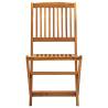 Folding Outdoor Chairs 2 pcs - Solid Acacia Wood | Hipomarket