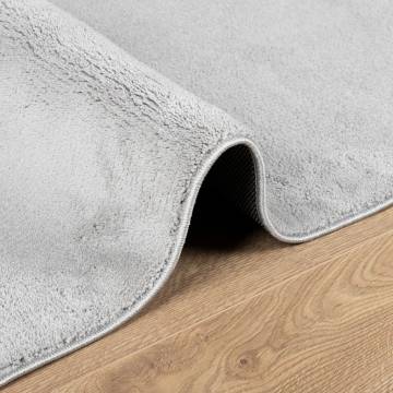 Rug OVIEDO Short Pile Grey 160x160 cm - Comfort & Style