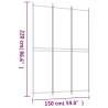 3-Panel Room Divider Anthracite 150x220 cm - Stylish Privacy