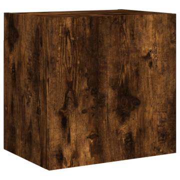 Smoked Oak TV Wall Cabinets 2 pcs - Stylish Storage Solution