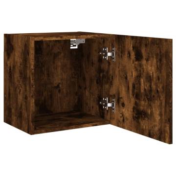 Smoked Oak TV Wall Cabinets 2 pcs - Stylish Storage Solution