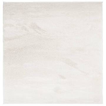 Rug OVIEDO Short Pile Beige 160x160 cm - Comfort & Style