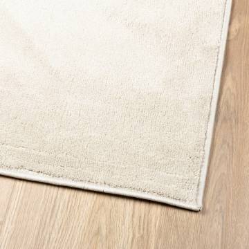 Rug OVIEDO Short Pile Beige 160x160 cm - Comfort & Style