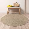 Rug 90 cm Jute Look Indoor and Outdoor Colour brown Size Ø 90 cm Pattern round 